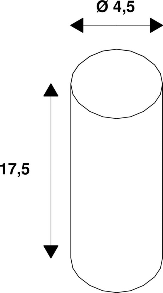 SLV Außen Boden Befestigung Spike 175mm Schwarz - 900011 [2 Stück]