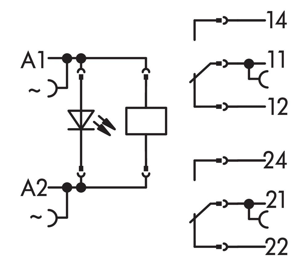 WAGO 230V AC Doppel-Umstellungsrelais-Modul - 788-516
