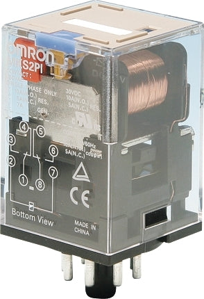 Omron MK-S DPDT 24VDC 10A Relais Mit LED-Anzeige - MKSN8498F