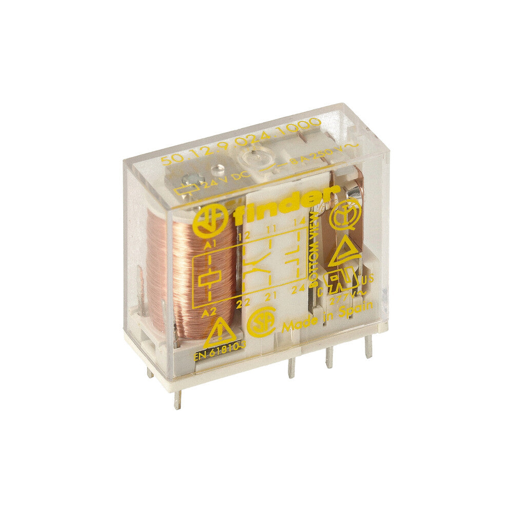 Finder Sicherheitsrelais 8A 24VDC Zwangsgeführte Kontakte - 50.12.9.024.1000