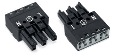 WAGO 770-203 WINSTA MIDI 3-polige Buchse schwarz - 770-203 [2 Stück]