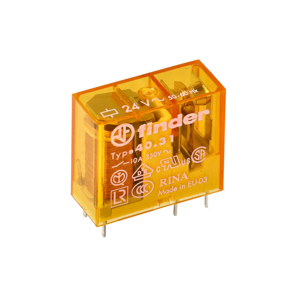 Finder 40.31 PCB Relais 10A 24VAC Einpolig - 40.31.8.024.0000