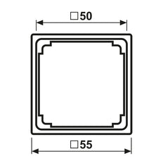 Jung A590ZWW 50x50mm Alpenweiß Befestigungrahmen - A590ZWW [2 Stück]