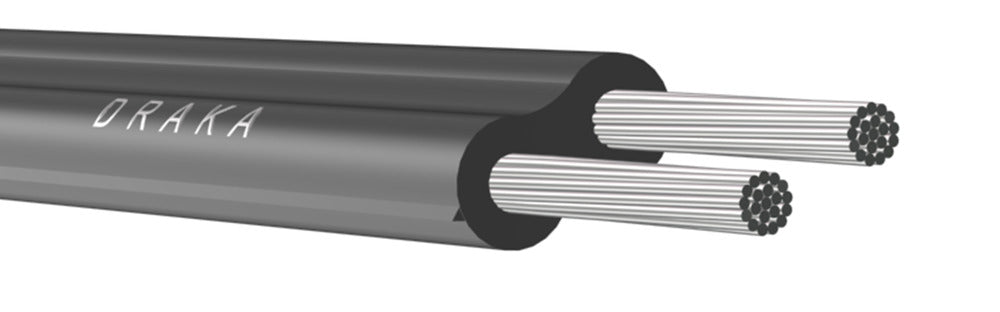 Hitzebeständiges Zwillingskabel Edrateen 2x0.75mm 110C - 108108 [100 Meter]