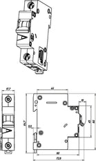 Eaton FAZ 40A Single Pole MCB C-Curve 15kA - 278565