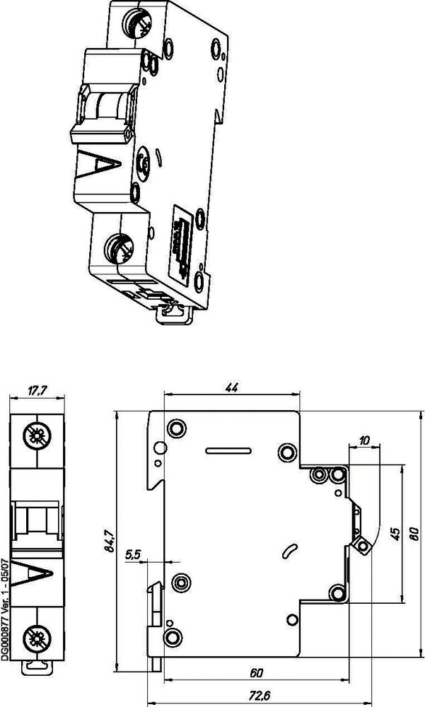 Eaton Faz 40A Einpoliger MCB C-Kurve 15kA - 278565