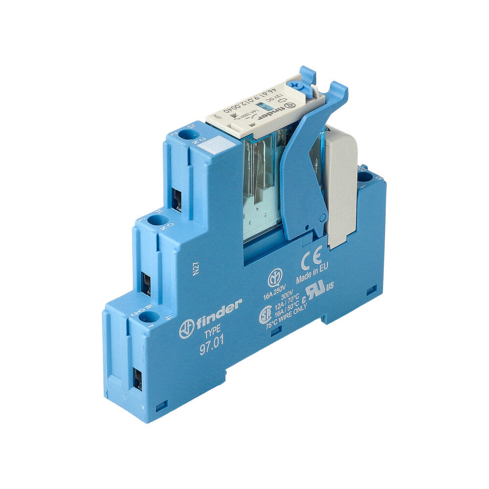 Finder 16A Schnittstellenrelaismodul 12 V DC Mit LED - 4C.01.9.012.0050
