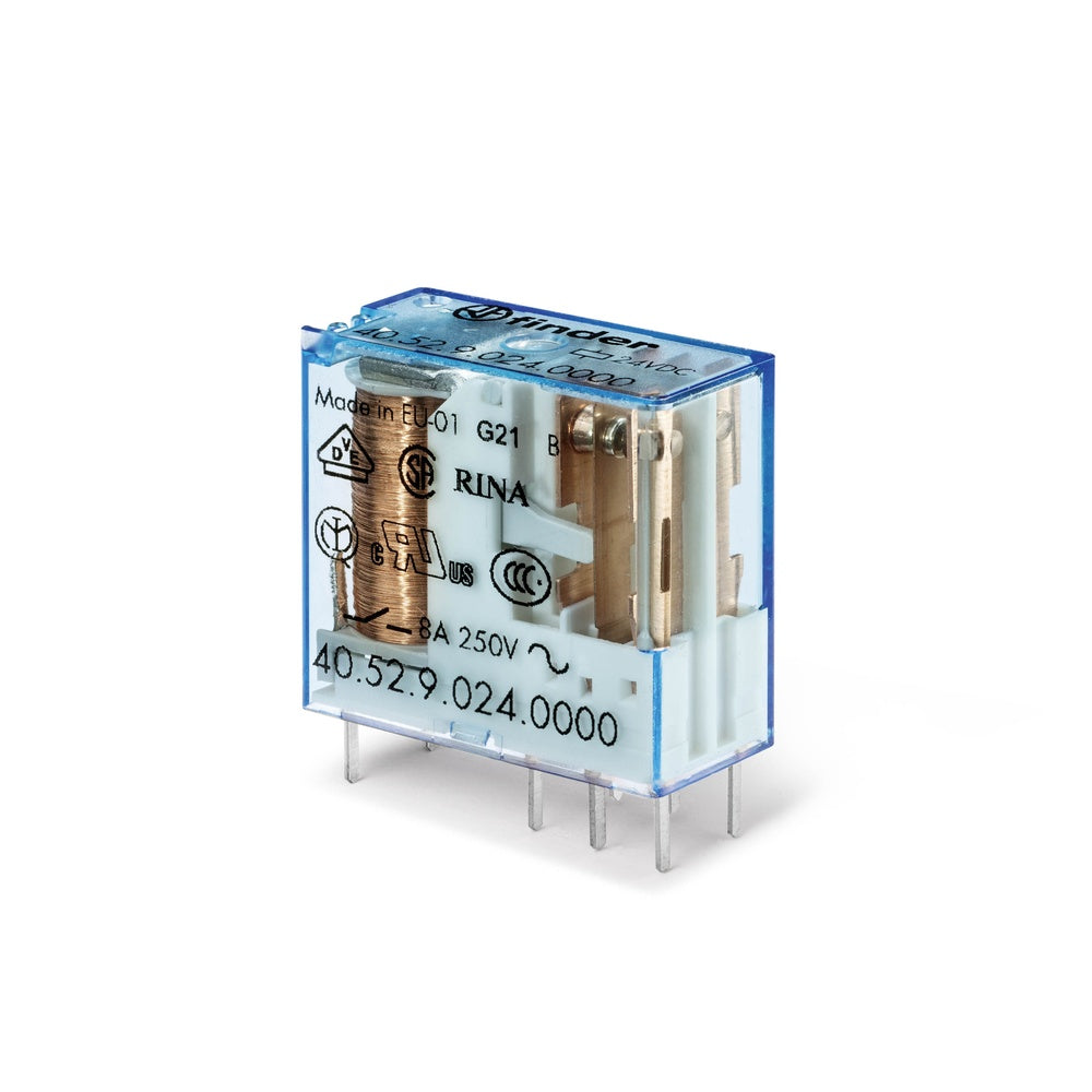 Finder 40.52 PCB Relay 12VDC 2CO 8A AgNi - 40.52.9.012.0000