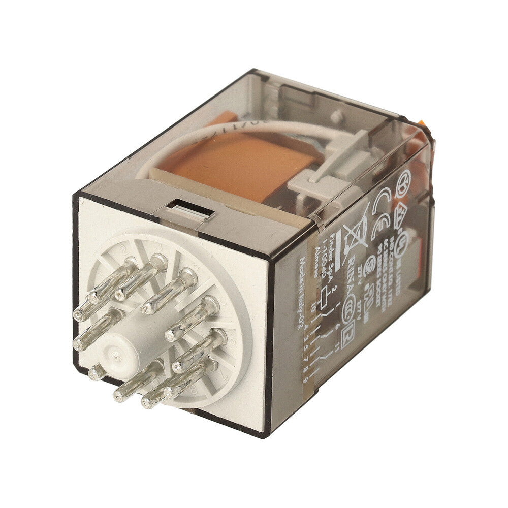 Finder 3-Poliges Industrielles Relais 10A 230VAC Mit Testtaste - 60.13.8.230.0040