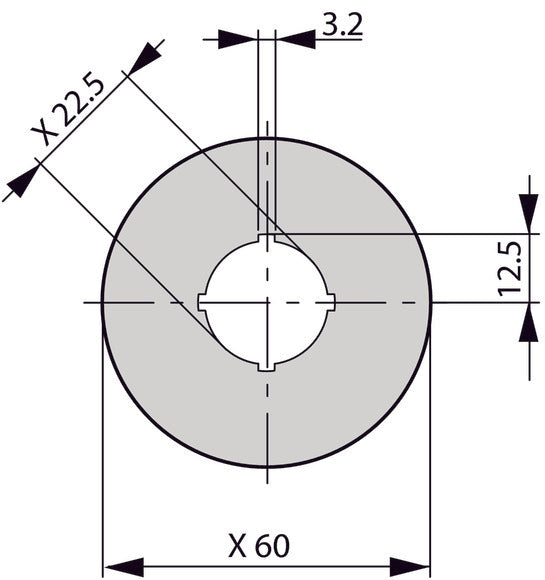 Not-Aus-Schild 60mm Vier Sprachen Gelb - 216483