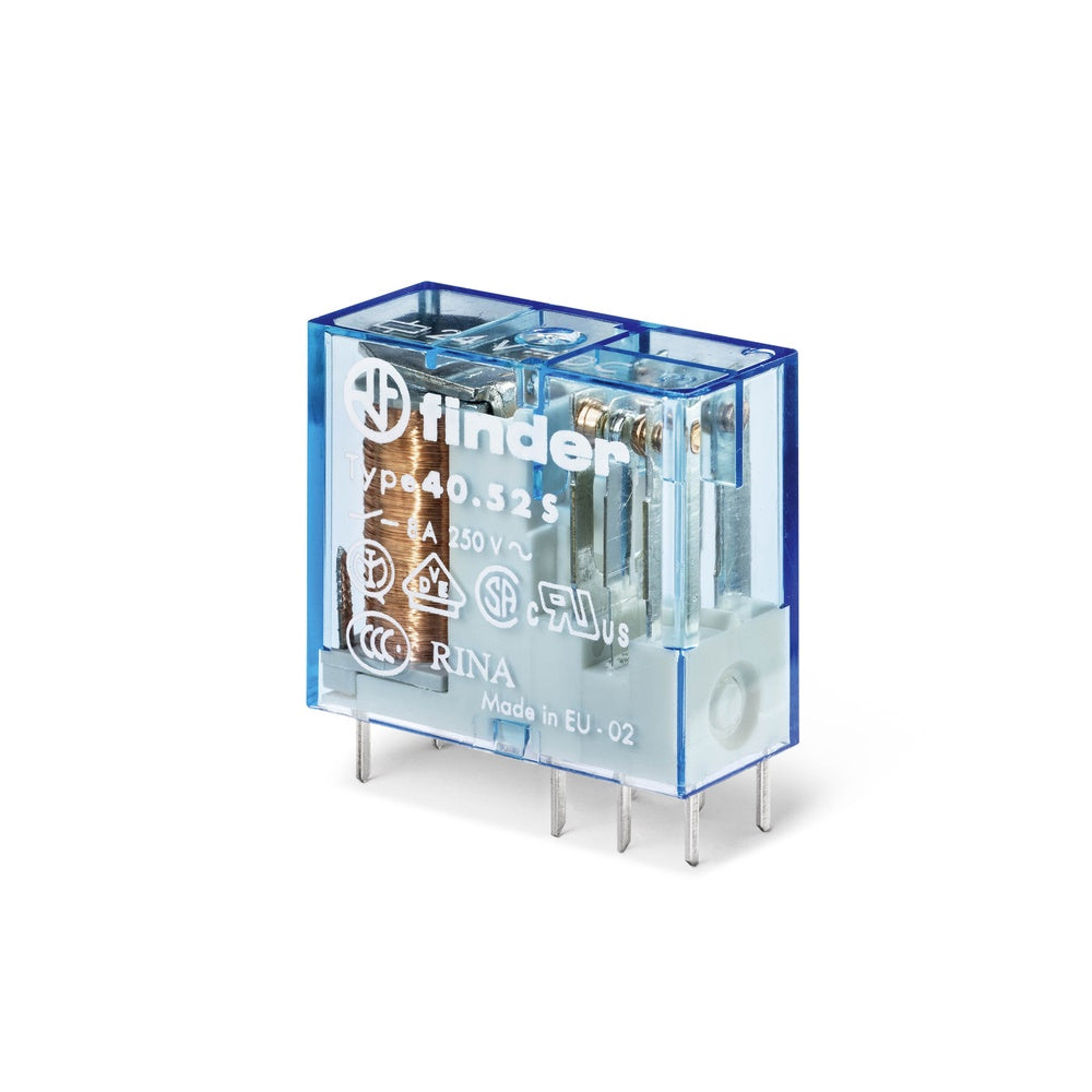 Finder 40.52 PCB Relais 24VDC 8A Dual CO AgNi - 40.52.7.024.0000