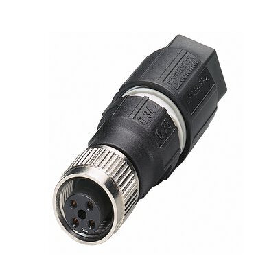 M12 4-Pin Quick Connect Sensor Connector Female Socket - 1641772