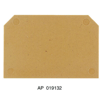 Endplatte Für Weidmuller Anschlussblock 54x3mm - 0191320000 [5 Stück]