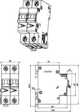 Eaton Faz-B25/2 Industrieller Mcb 25A 2P B-Charakteristik - 278736