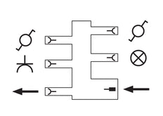 WAGO 770-638 3-poliger Verbindungsstecker Schalter - 770-638