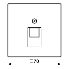 JUNG LS990 Einzelne UAE Netzwerk Abdeckung Weiß - LS969-1UA