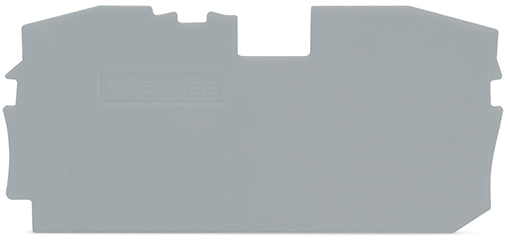 WAGO TopJob S End- Und Trennplatte 1mm Grau - 2016-1291 [10 Stück]