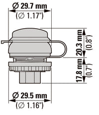 Eaton RJ45 Cat 5e Titanium Bulkhead Interface - 107413