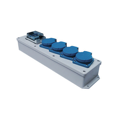 Hateha 4-Way Industrial Power Distribution Box 16A 230V IP44 - 12.212.083
