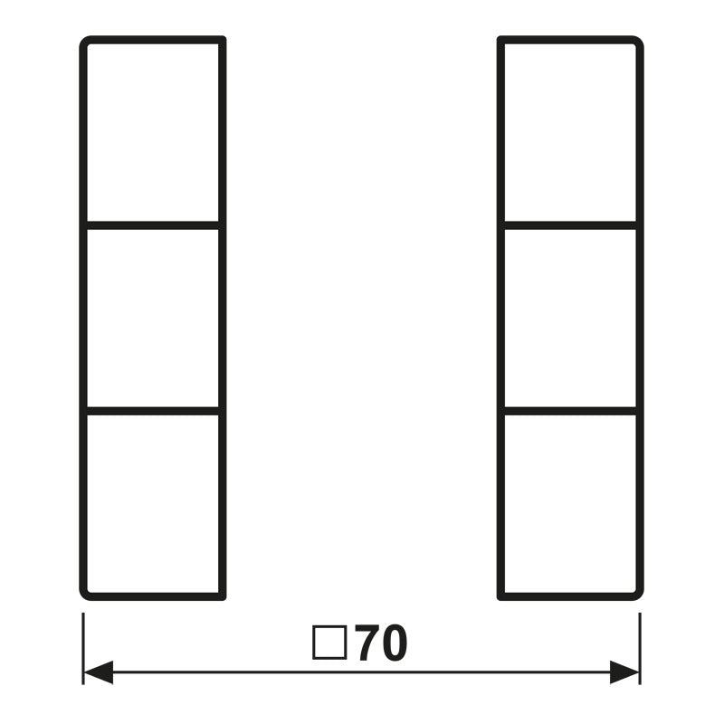 Jung Knx 3-Tasten Druckpanel Ls Serie Alpine Weiß - Ls503Tsaww