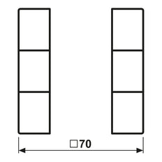 Jung Knx 3-Tasten Druckpanel Ls Serie Alpine Weiß - Ls503Tsaww
