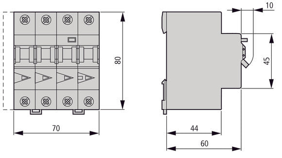 Eaton MRB6 RCBO 16A 100mA 3P+N B-Charakteristik 6kA - 120654