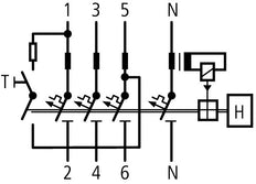 Eaton MRB6 RCBO 16A 100mA 3P+N B-Charakteristik 6kA - 120654