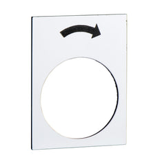 Harmony XAC Etikett Langsame Rechtsabbiegesymbol 30x40mm Weiß - ZB2BY4919 [5 Stück]