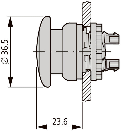 Eaton RMQ-Titan M22-DRP-R Not-Aus Pilztaster - 216745 [5 Stück]