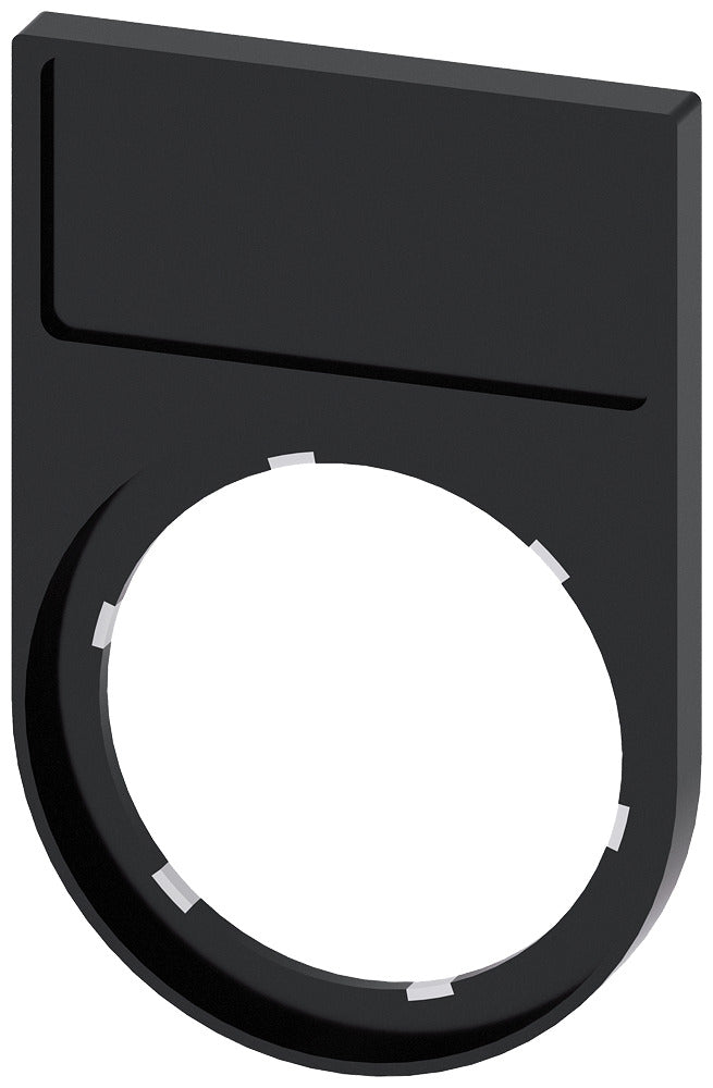 Siemens SIRIUS ACT Etikettenhalter 12.5x27mm Schwarz - 3SU19000AG100AA0 [5 Stück]