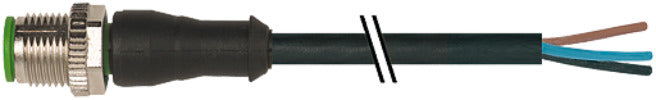 M12 Männlicher Anschlusskabel PVC 4x0.34 UL CSA 7M - 7000-12021-6140700