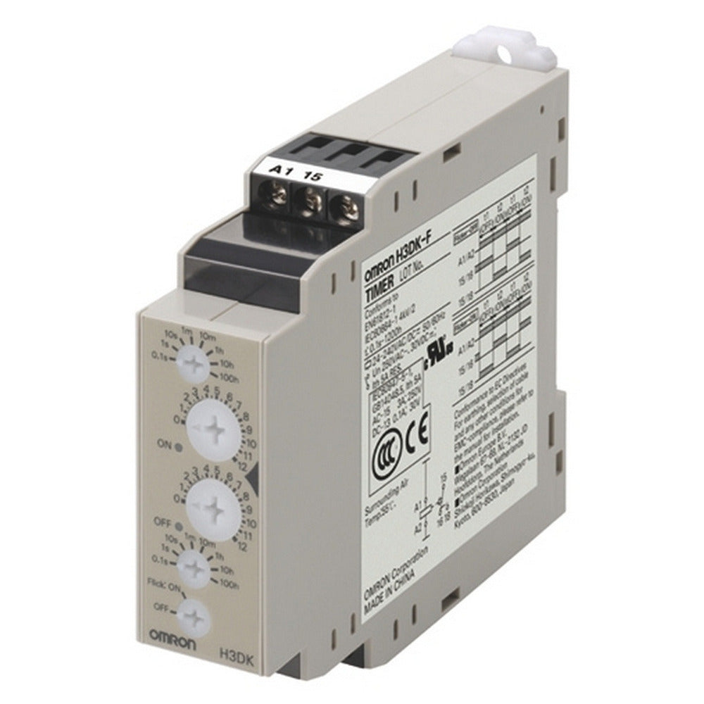 Omron H3DK-F Multirange Timer Relais 24-240VAC/DC - H3DK6006R