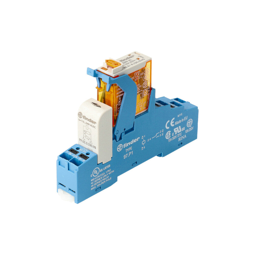 Finder 16A Schnittstellenrelais Mit Push-In Terminal - 4C.P1.8.230.0060