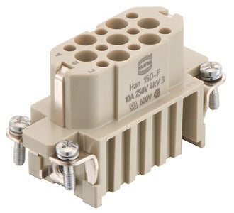 Harting Han D 15-Pin Weiblicher Crimpanschluss 10A - 09210153101