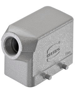 Han 10B Seiten-Eintritt Haube M25 Aluminium - 19300101521