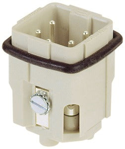 Harting Han 4A Männlicher Einsteckverbinder 4P+PE 10A - 09200042611