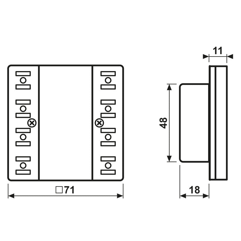 eNet 4 Kanal Wandtransmitter Modul LS Serie - FMLS5004M