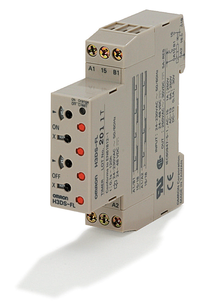 Omron H3DS-GL Stern-Dreieck Timer DIN Schienenmontage - H3DS8002G
