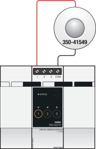 Niko 360° Bewegungsmelder 24V Mit Potenzialfreiem Kontakt - 350-41549