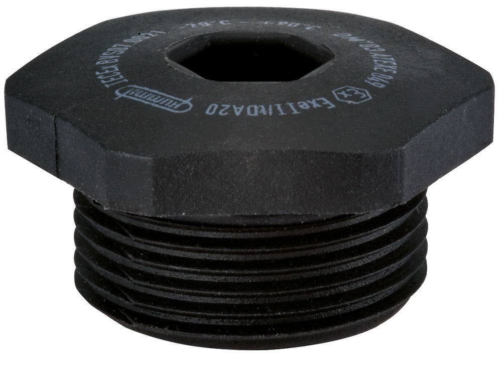 V-Ex M25x1.5 Polyamide Blind Stop Black - 1297250150 [2 Pieces]