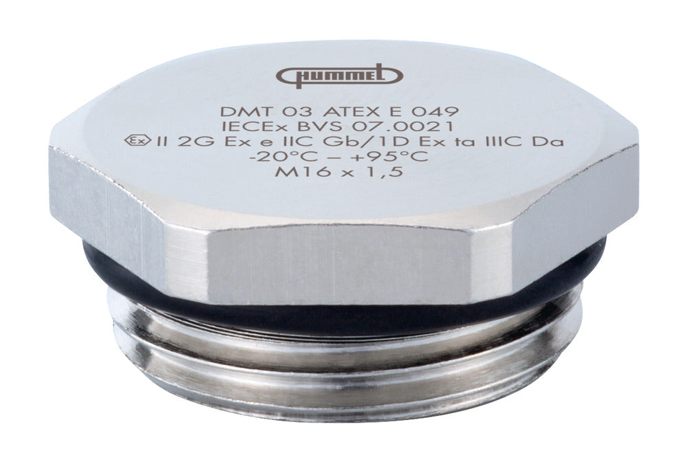 Hummel V-MS-EX M25x1.5 Blinde Plug Aus Messing Vernickelt - 1197250050