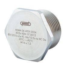 Hummel M20x1.5 Nickel Messing Ex-D Blindstopfen - 1875200050
