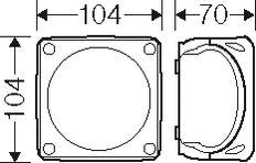 Hensel FK 0402 Verbindungsdose IP65 5P Feuerfest - FK 0402