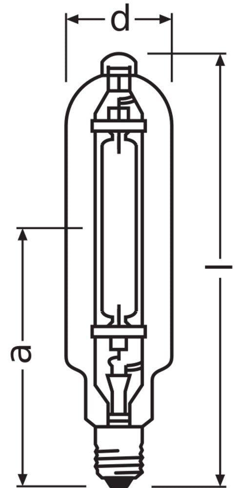 Osram Powerstar Hqi-T 2000W Metallhalogenlampe E40 - 4008321665379