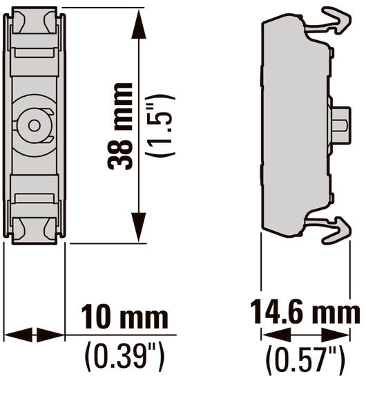 Front Mount LED Indicator Element Red 12-30V AC/DC - 180798