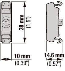 Front Mount LED Indicator Element Red 12-30V AC/DC - 180798
