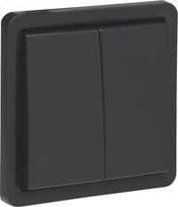 Niko Hydro IP55 Doppel Zwei-Wege-Schalter 10AX Schwarz - 761-32605