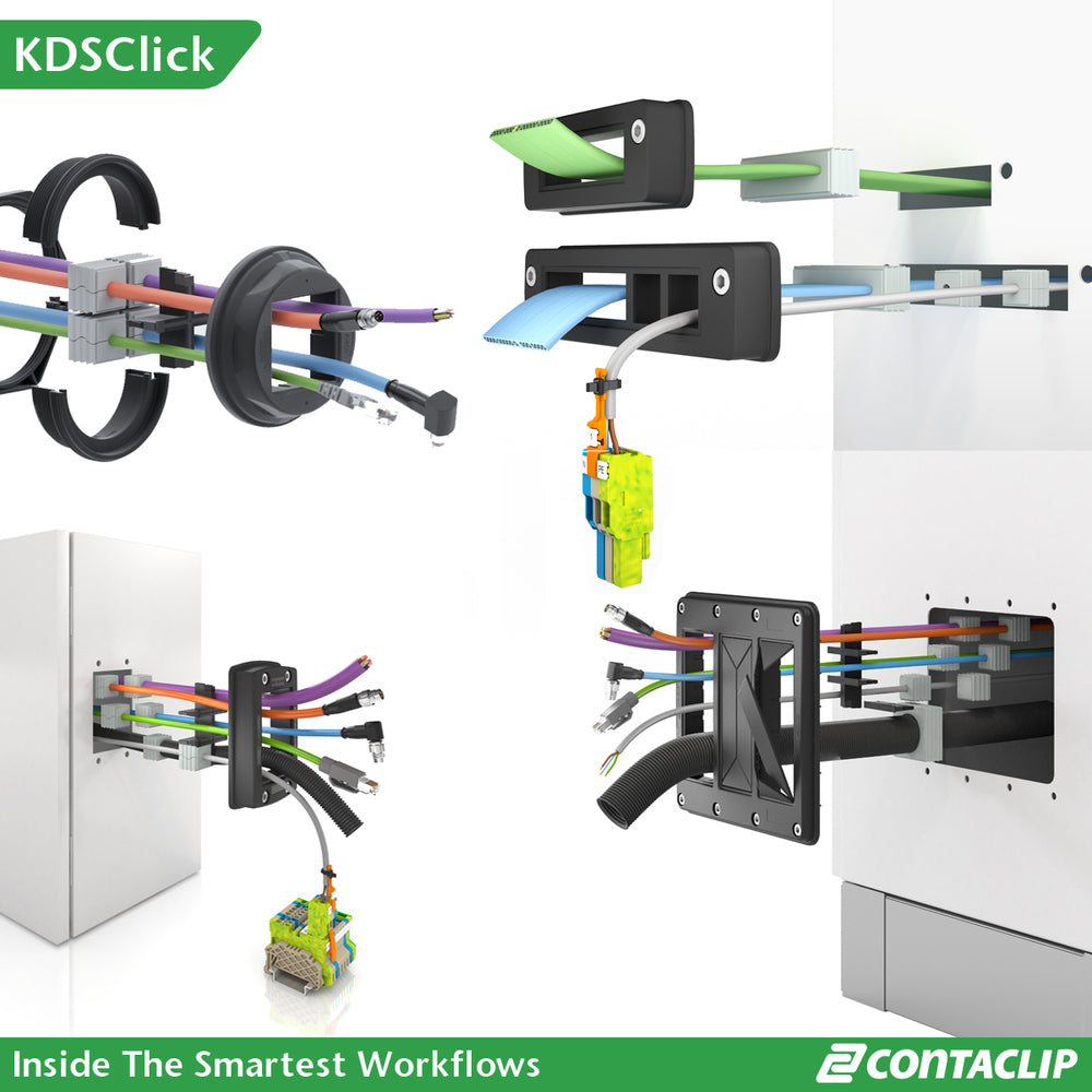 Conta-Clip Kds Kabeldurchführung Dichtungsinsert 5-6mm Schwarz - 28525.4 [10 Stück]