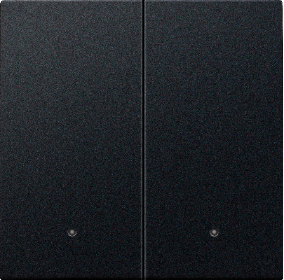 Niko Doppelter Elektronischer Schalter Abschlussset Mit Linse Schwarz - 161-32004