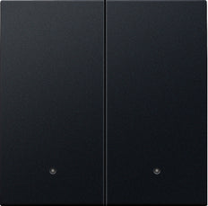 Niko Doppelter Elektronischer Schalter Abschlussset Mit Linse Schwarz - 161-32004